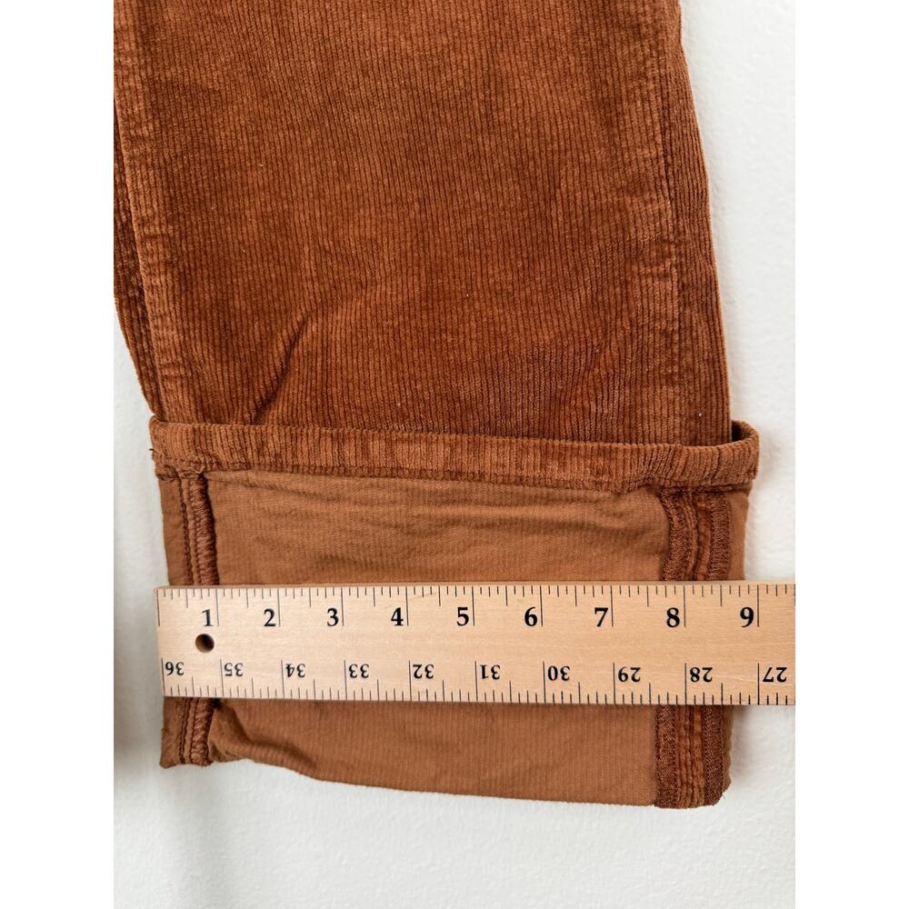 Pilcro Scotty Cuffed High Rise Straight Corduroy Pants Adobe 27 - Picture 15 of 15